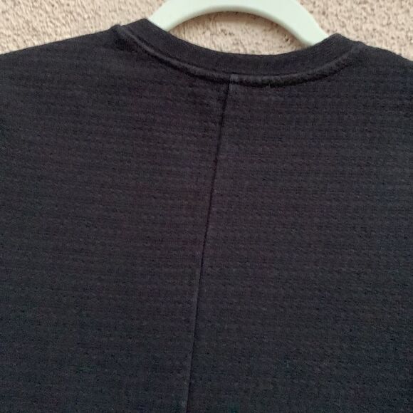 Zara Trafaluc USA Medium Scoop Neck Short Sleeve Black Midi Dress Made Turkey - Picture 6 of 11